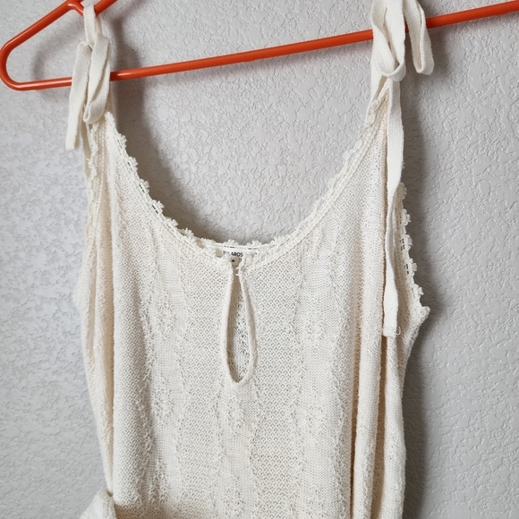TULAROSA Meave Knit dress in cream resort wear dress size M - Picture 3 of 7
